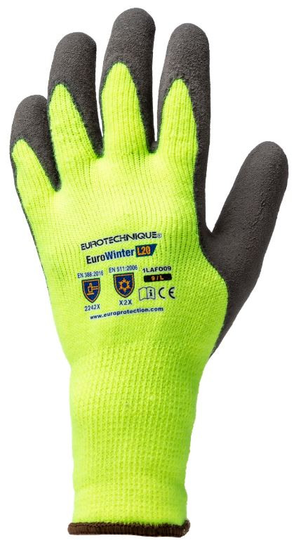 1LAFO10 Eurowinter téli sárga latex kesztyű
