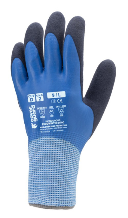 1WIND EUROWINTER D100 kék HDPE védőkesztyű