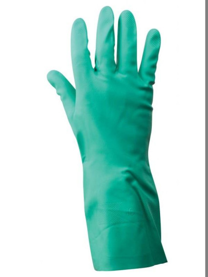 A810 Nitrosafe vegyszerálló zöld kesztyű