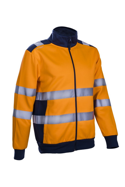 GOKKAN Hi-Viz narancs cipzáras pulóver