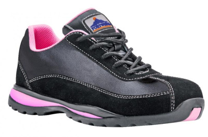 FW39 Steelite női S1P félcipő fekete/rózsaszín